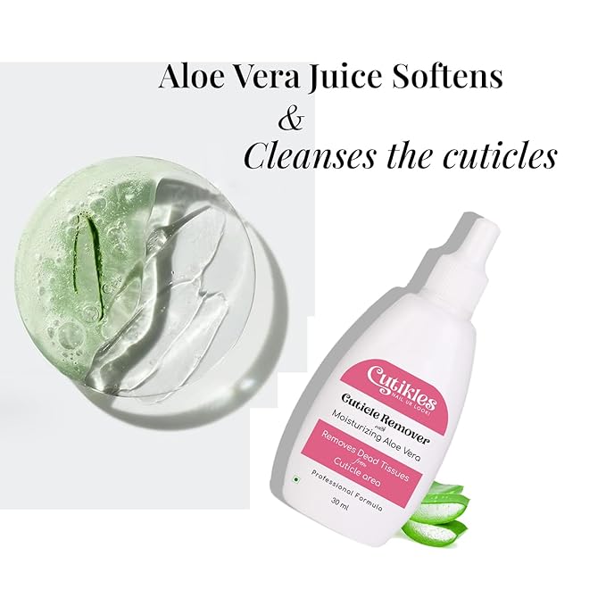 CUTIKLES Cuticle Remover Gel. Quick-Action, No-Spill Professional Gel Formula Removes Dead Tissues from Cuticle Area Instantly. Moisturizing Aloe Vera protects & hydrates nails - 1 Fl.Oz.