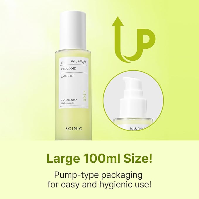 SCINIC Cicanoid Ampoule 3.38 fl oz (100ml) | Anti-Aging & Dark Spot Correcting Serum | Korean Skincare