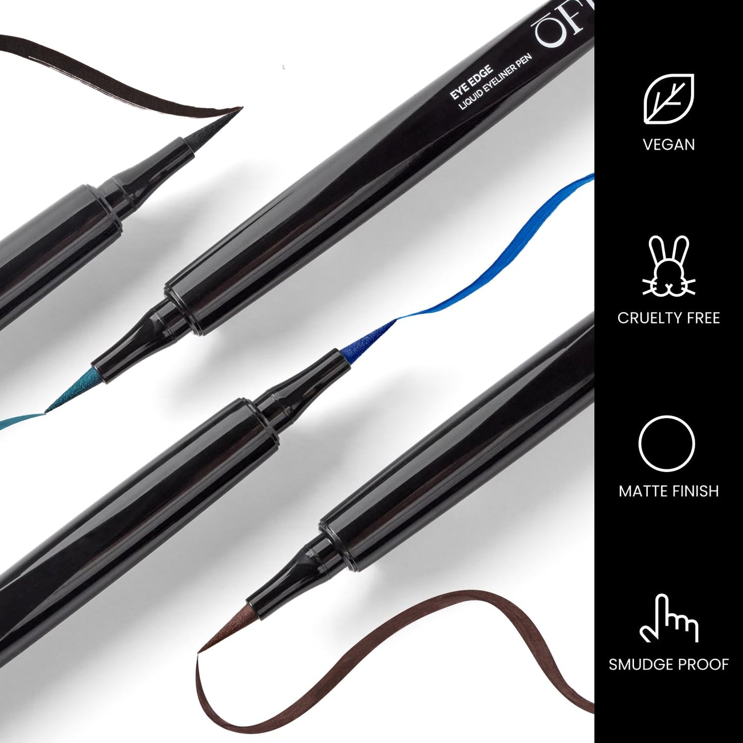 OFIR Eye Edge Liquid Eyeliner Pen | Water and Smudge Proof | Long Lasting Matte Finish, Soft Tip with Bold Pigment | Cruelty Free Formula | Black Eyeliner for Women | Sapphire - Navy | 0.04 Fl Oz