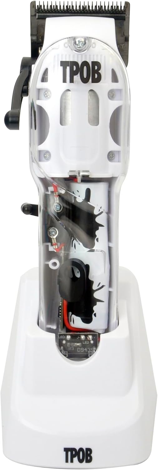 TPOB White Slime 2 Splatt Clipper Trimmer Set Barber Hair Clippers for Men 6800 RPM