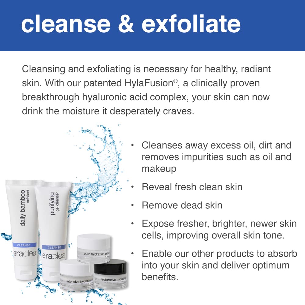 eraclea Skincare Set, Travel Size Face Cleanser, Exfoliant, Soothing Serum, Day Cream, and Night Cream, Skincare Gift Set and Travel Set - 5 Piece Set