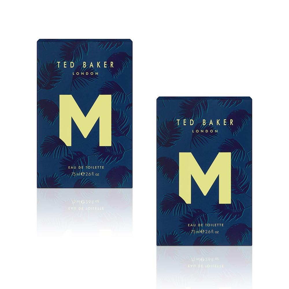 Ted Baker M EDT Duo Pack, Unique Notes of Tonka Bean and Sensual Musk with a Rich Woody Base, Mark of Distinction, Man Eau de Toilette, 2 x 2.54 fl oz