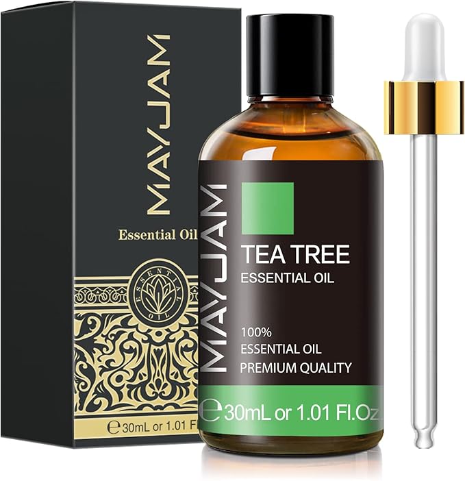 Tea Tree Essential Oil, MAYJAM Pure Essential Oils for Diffusers for Home and Office, 1.01FL.OZ Tea Tree Oil for Candle Making, DIY Soap, 30ML/Bottle
