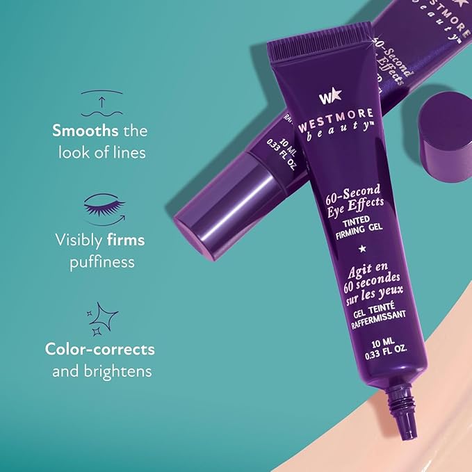 Westmore Beauty 60 Second Eye Effects & Star Handheld Fan - Eye Tightening Serum Instant - Instant Eye Tightener - Instant Eye Bag Remover Puffiness - Instant Firming Eye Cream Instant Face Lift Serum