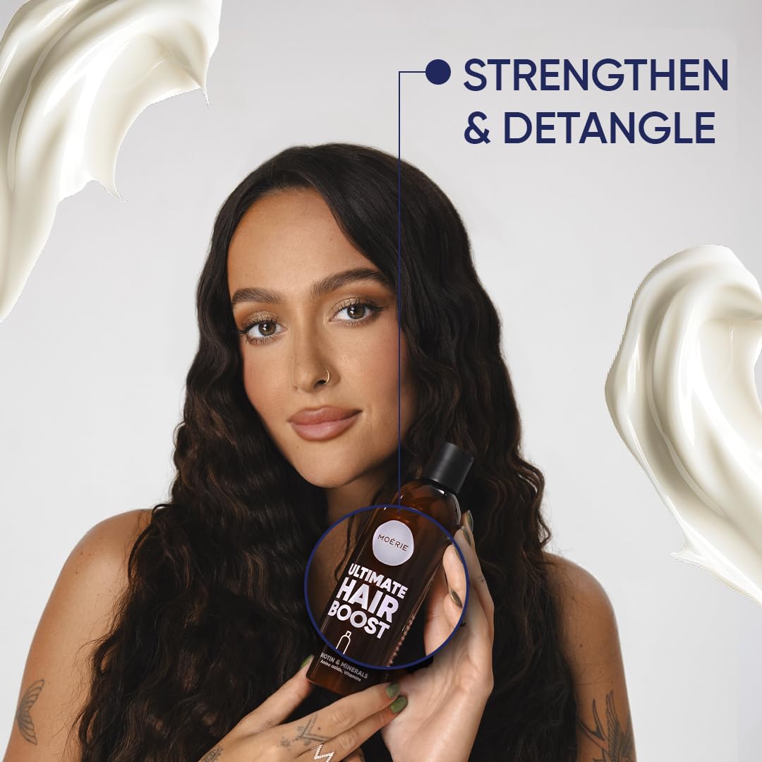 Moerie Ultimate Hair Growth Conditioner – For Longer, Thicker, Fuller Hair - Vegan Friendly Volumizing Hair Products – Paraben & Silicone Free – All Hair Types – Reverse Hair Loss – 8.45 fl oz (250ml)