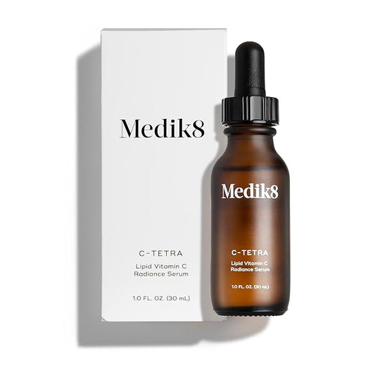 Medik8 C-Tetra - Brightening, Balancing, Plumping Daily Vitamin C Face Serum - Firms and Smooths Fine Lines and Wrinkles - With Squalane - 1.0 oz