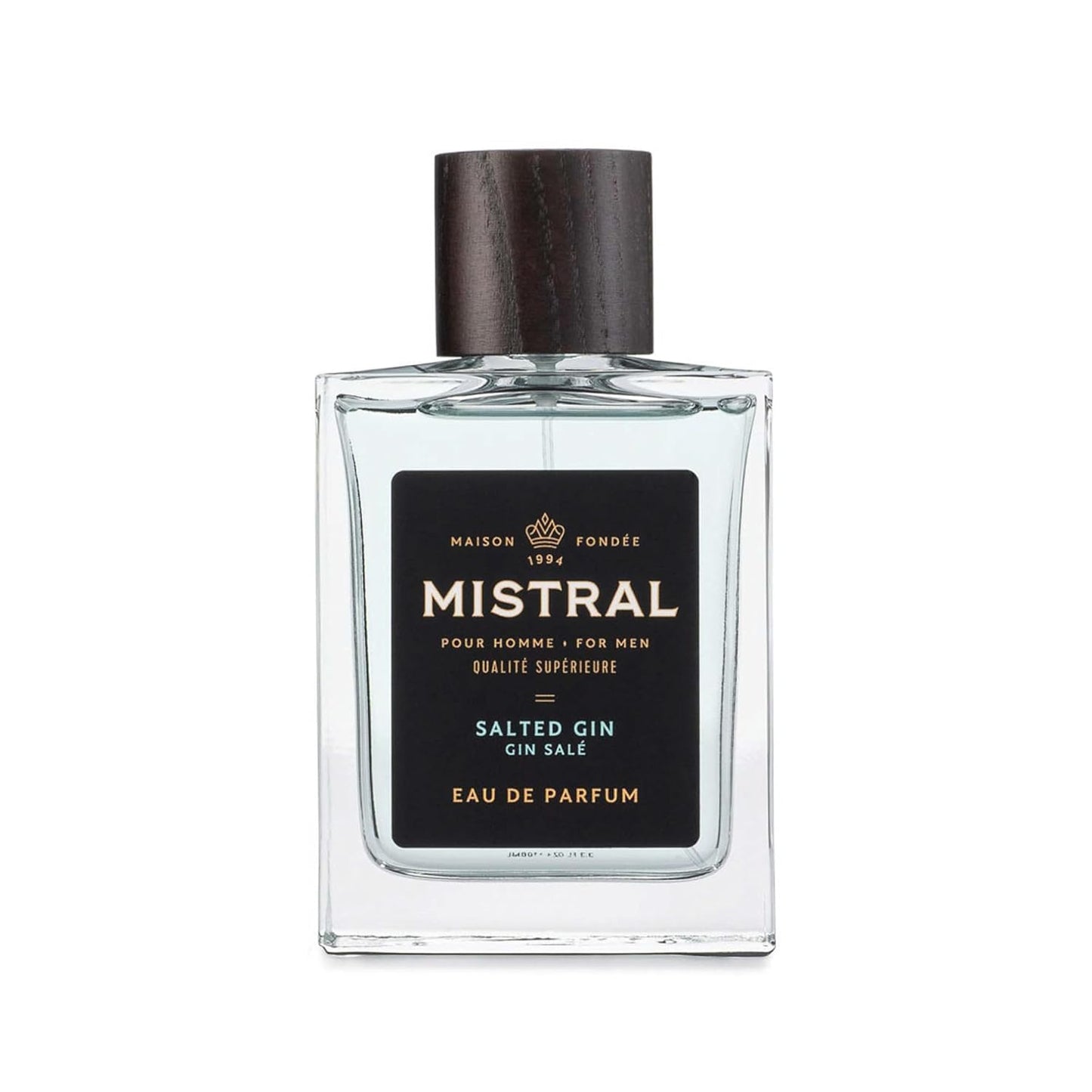 Mistral Men’s Cologne – Salted Gin Eau de Parfum | Fresh & Aquatic Masculine Scent with Grapefruit, Amber, Mint & White Musk | Cruelty-Free & Long-Lasting Perfume for Men, Made in France - 3.4 Oz