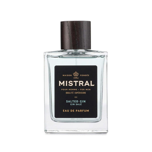 Mistral Men’s Cologne – Salted Gin Eau de Parfum | Fresh & Aquatic Masculine Scent with Grapefruit, Amber, Mint & White Musk | Cruelty-Free & Long-Lasting Perfume for Men, Made in France - 3.4 Oz