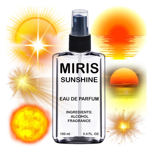 MIRIS Sunshine, Long-Lasting Unisex Eau de Parfum for Women & Men, Spray 3.4 Fl Oz / 100 ml