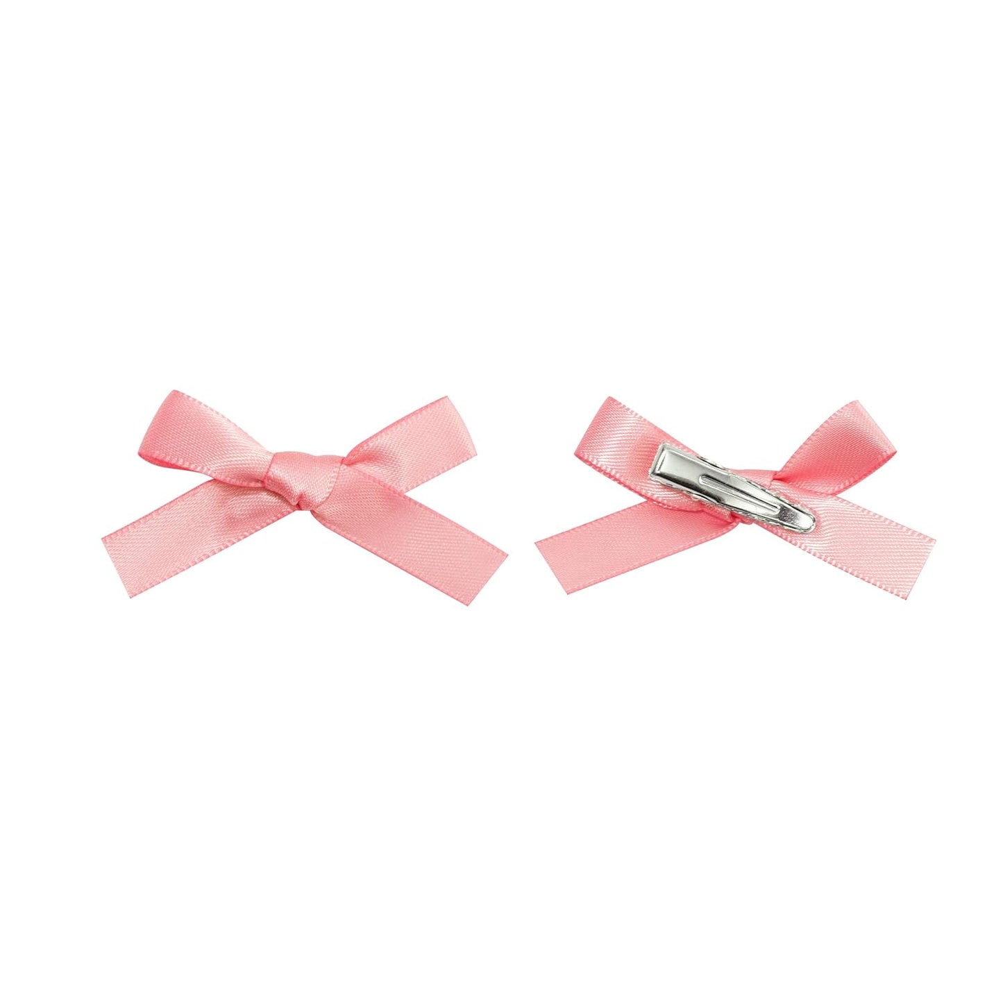 12 PCS Small Hair Ribbon Bow Clips for Women, Girls, Teens, Toddlers, Pink Coquette Barette Hair Clips Accessories