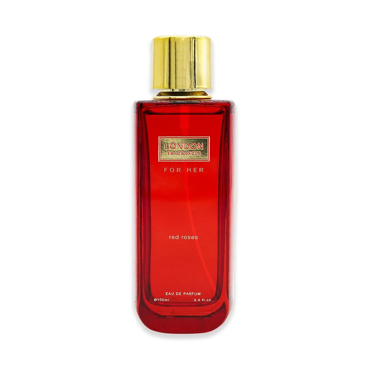 London Fragrances - Red Roses - Womens Perfume - Fresh Floral Fragrances - Eau de Parfum - Lime Zest, Rose Perfume for Women - 3.4 oz