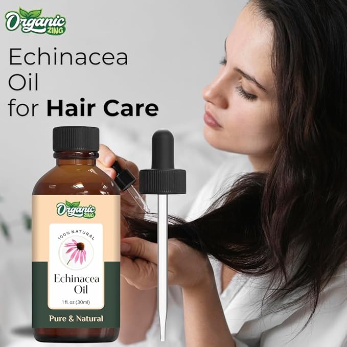 Echinacea (Echinacea angustifolia) Oil | Pure & Natural Carrier Oil for Skincare and Hair Care - 30ml/1.01fl oz