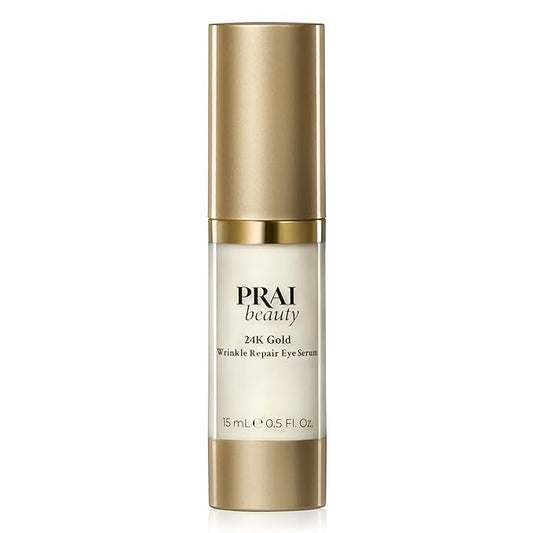 PRAI Beauty 24K Gold Wrinkle Repair Eye Serum - Anti-Aging & Anti-Wrinkle Serum - 0.5 Oz