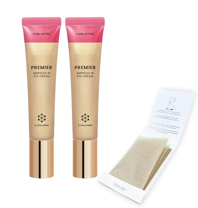 2024 Season12 Premier Ampoule in Core Lifting Eye Cream For Face 40ml X 2ea With ROSANO Oil Control Paper