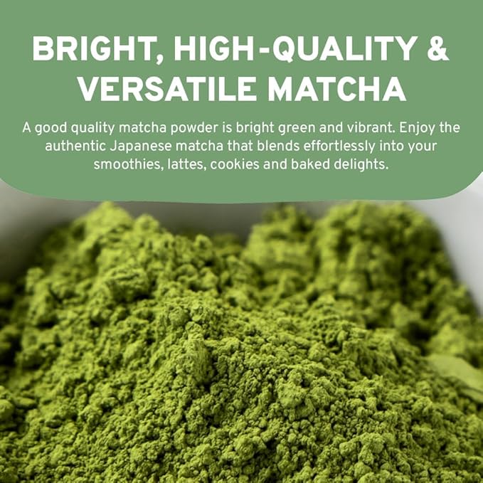 HANDPICK Japanese Organic Matcha Green Tea Powder (100 Servings) - Authentic Premium Second Flush Harvest | Resealable Ziplock Pouch