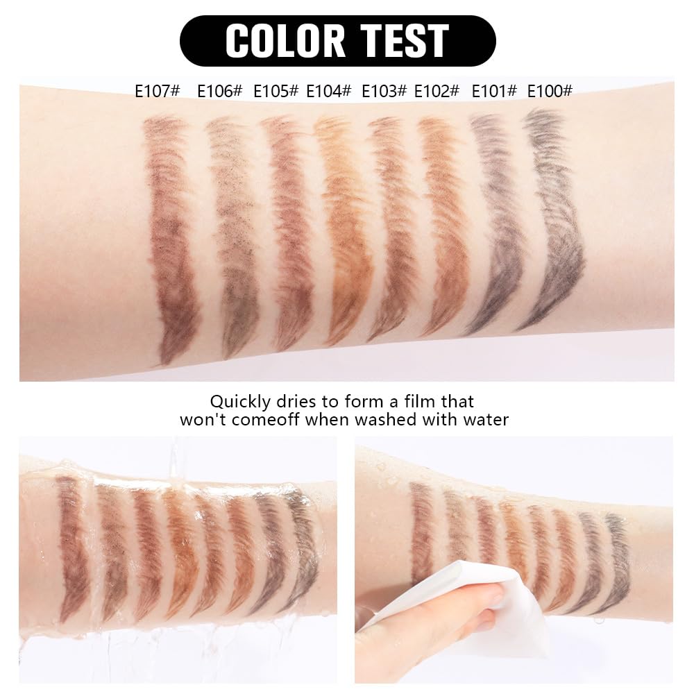 6Pcs Grey Eyebrow Pencils for Women,Wooden Hard-Core Eyebrow Eyeliner Pencil,Sharpener Included,Long Lasting Waterproof Sweat-proof Create a Natural Eye Brow Makeup,Beginner Brow Pencil,Cruelty-Free