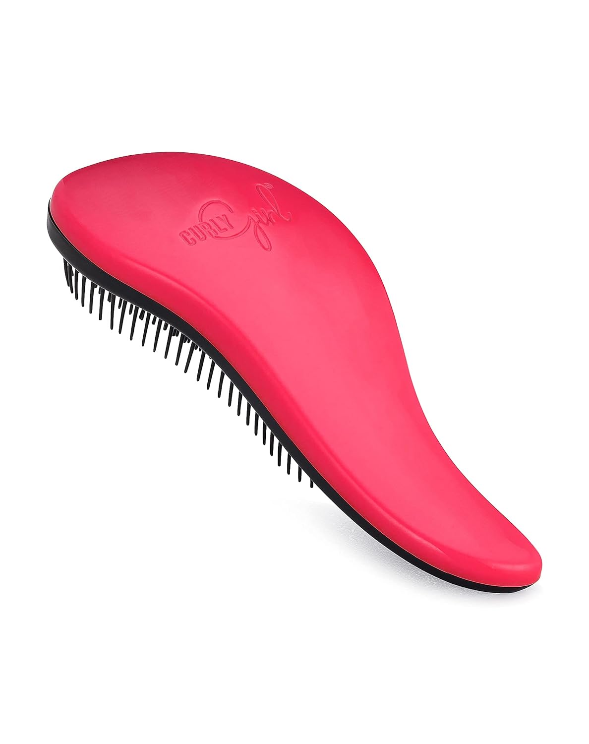 Curly Girl Breeze Thru Detangling Brush | Hair Detangler Hairbrush for Adults & Kids | Gets Rid of Tangles & Knots in Natural, Curly, Straight, Wet or Dry Hair (Magenta)