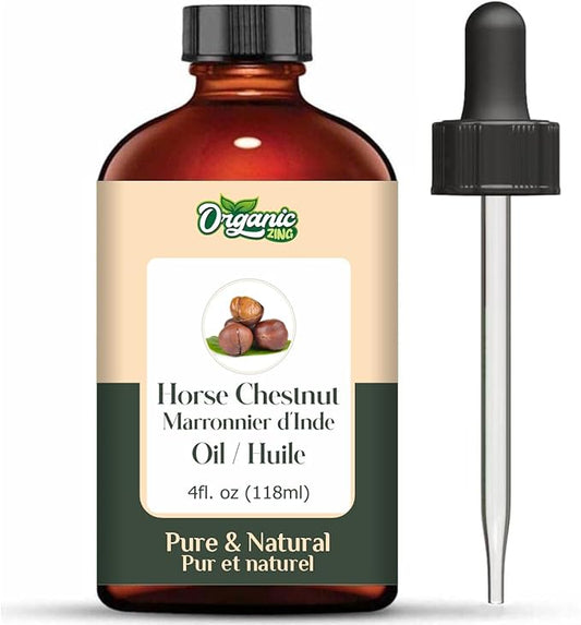 Horse Chestnut (Aesculus hippocastanum) Oil | Pure & Natural Essential Oil for Skincare, Hair Care & Massage- 118ml/4 fl oz
