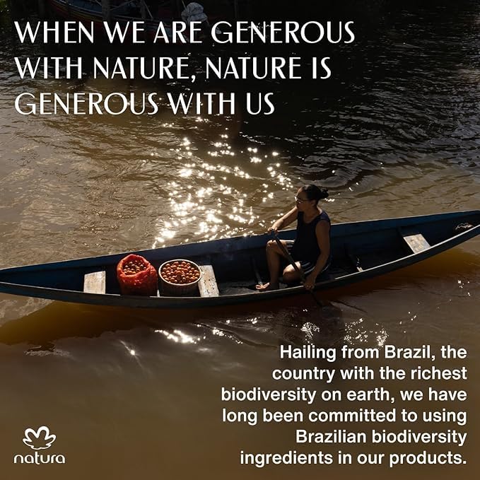 natura - Ekos Castanha (Brazil Nut) Hand Cream - Anti-Dryness Hand Balm - 24-Hour Deep Hydration Skin Moisturizer - Vegan Skin Care - Brazilian Beauty Secrets - Self Care & Body Care - 1.41oz (40g)