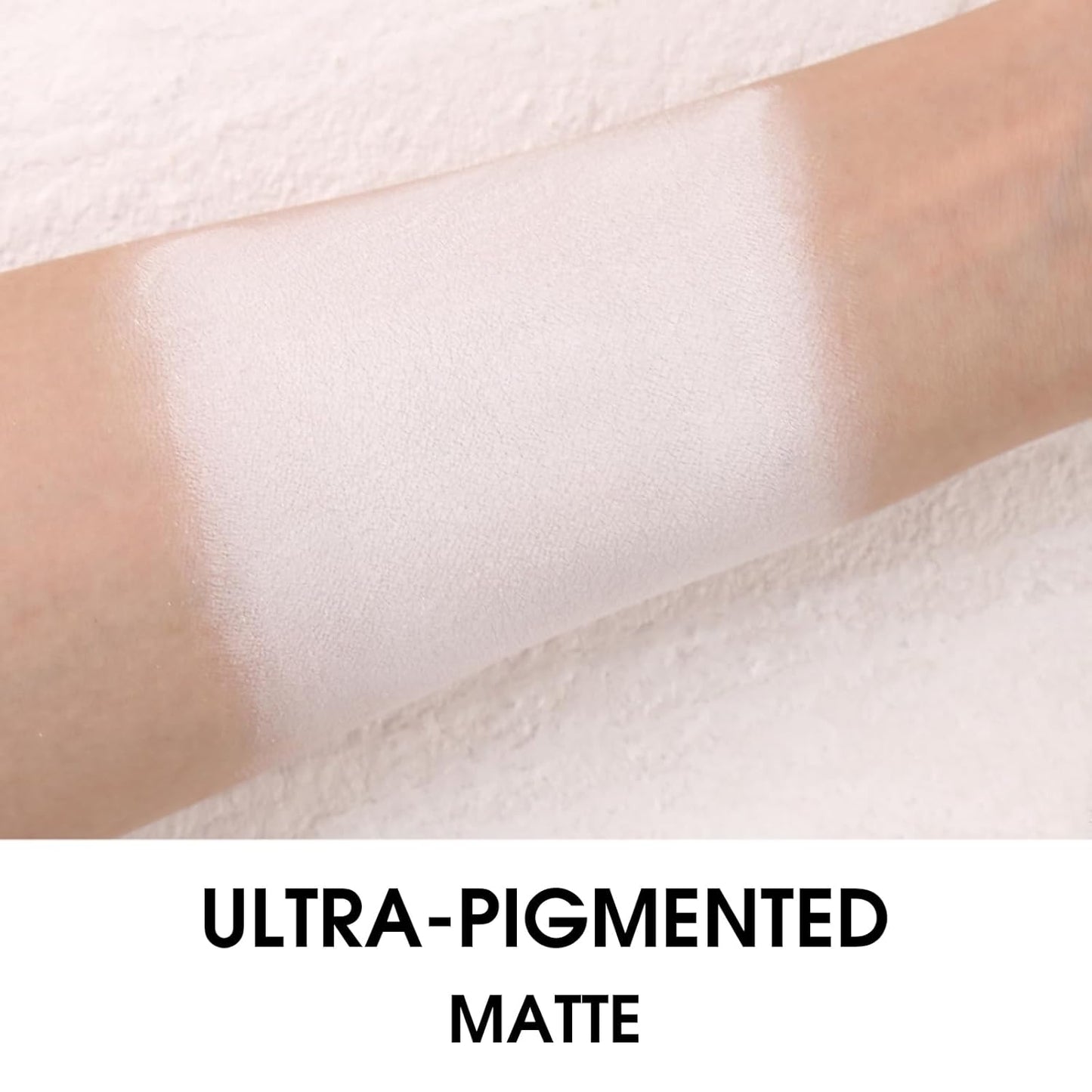 UCANBE White Single Eyeshadow Palette, Highly Pigmented Matte Eye Shadow Powder, Professional Long-Lasting Waterproof Makeup Palette