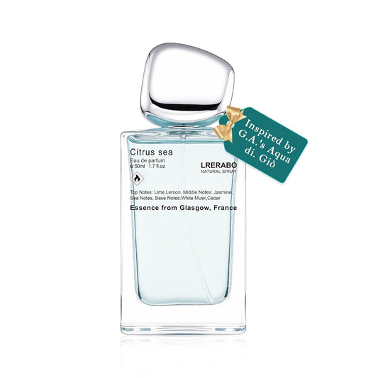 Marine Citrus Eau de Toilette - Inspired by G.A.'s Aqua di. Giò Cologne for Men, Perfume with Bergamot notes, Jasmine, White Musks, Patchouli, Cedarwood - Fragrance Spray 50 ml | 1.7 oz