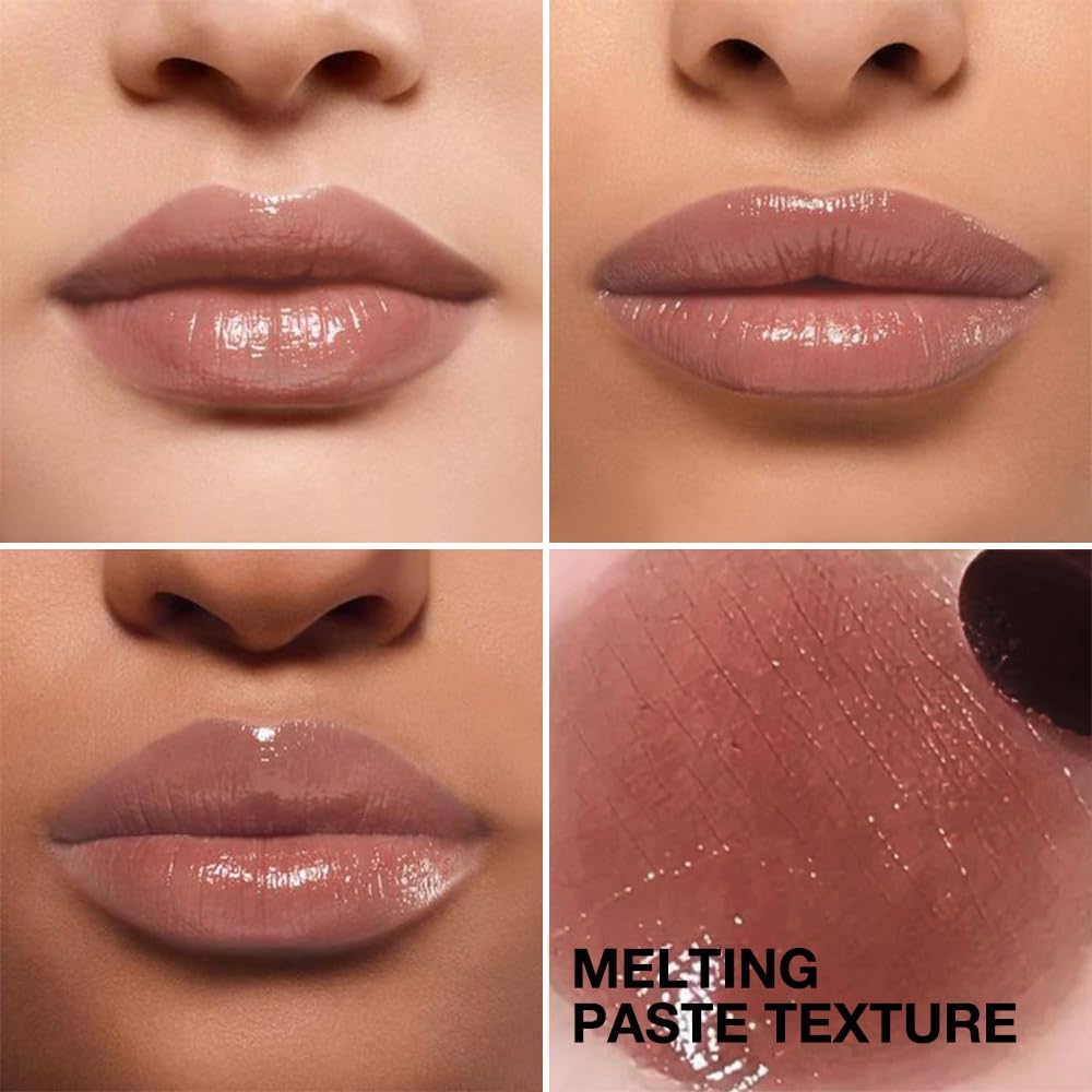 2Pcs Honey Tinted Lip Stain Lip Balm Lip Gloss Lipstick, Sheer Hydrating Lip Stains Tint, Moisturizing Lip Color for All Skin Tones, Nourishing Lip Balm with a Hint of Natural Black Cherry Tint