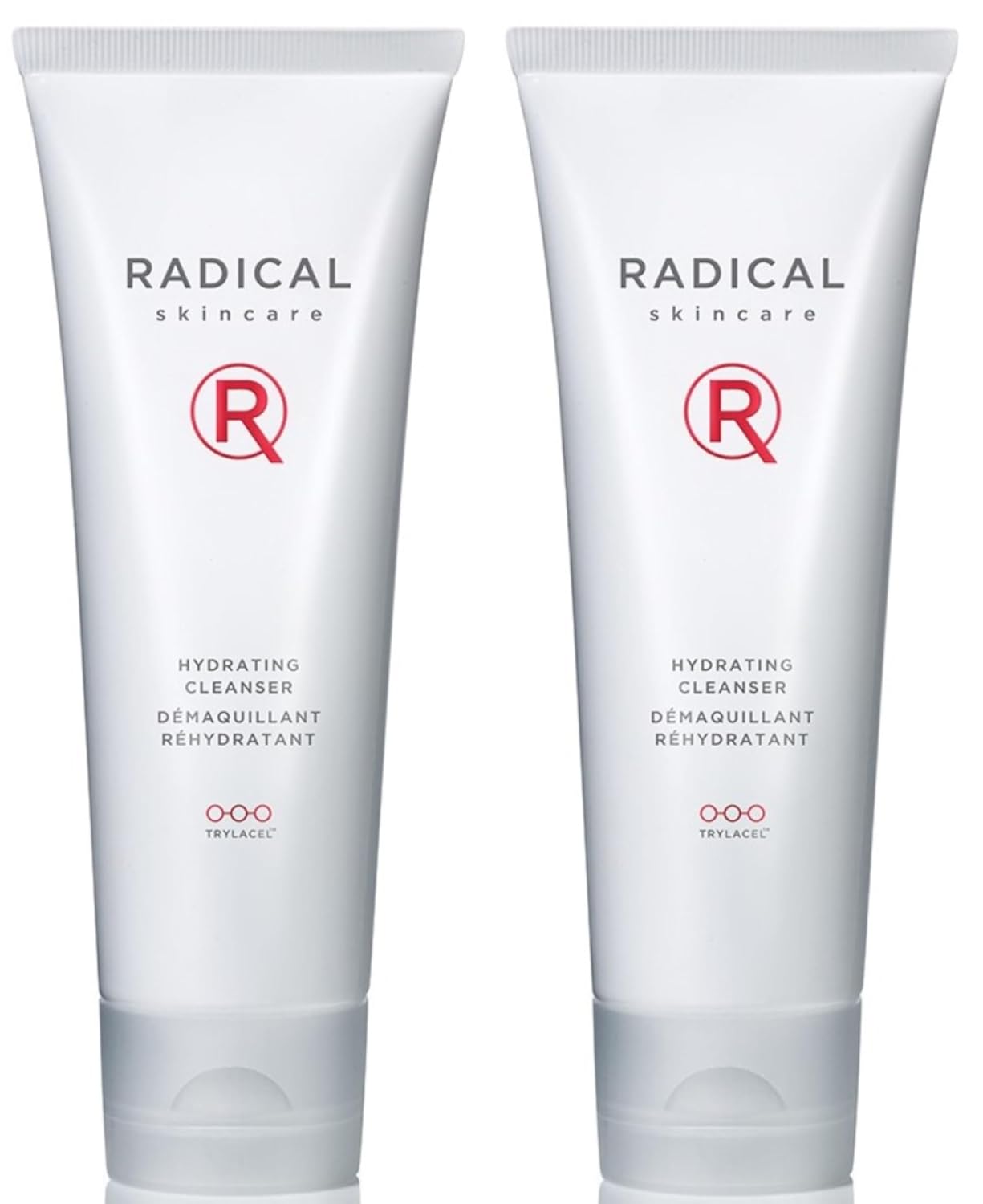 Radical Skincare Hydrating Cleanser- Antioxidant Rich, Non-Drying, Gentle Formula Promotes Cell Turnover | For All Skin Types | Paraben & Cruelty Free | Clinically Proven Results (4 Fl Oz, 2 Pack)