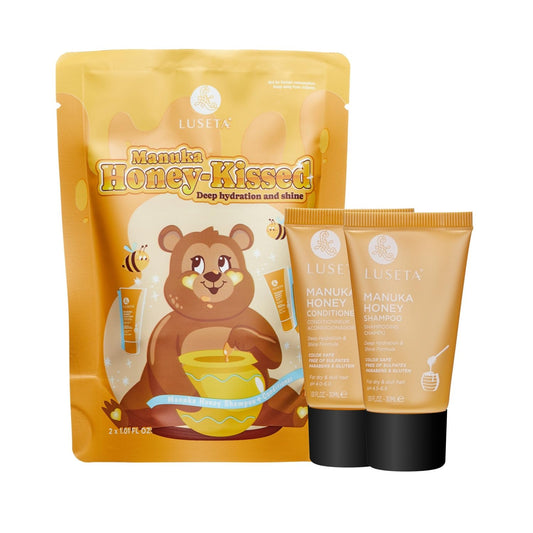 Luseta Manuka Honey Shampoo & Conditioner Set Hydrate & Repair for Dry and Dull Hair Adds Shine & Restore Softness Moisturizing for Damaged Hair 1.01oz*2