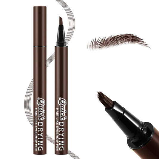 Waterproof Eyebrow Pen，Long Lasting Eyebrow Pencil，Creates Hair-Like, Natural-Looking, 3D Eyebrows,Eye Brow Makeup Pen for Women