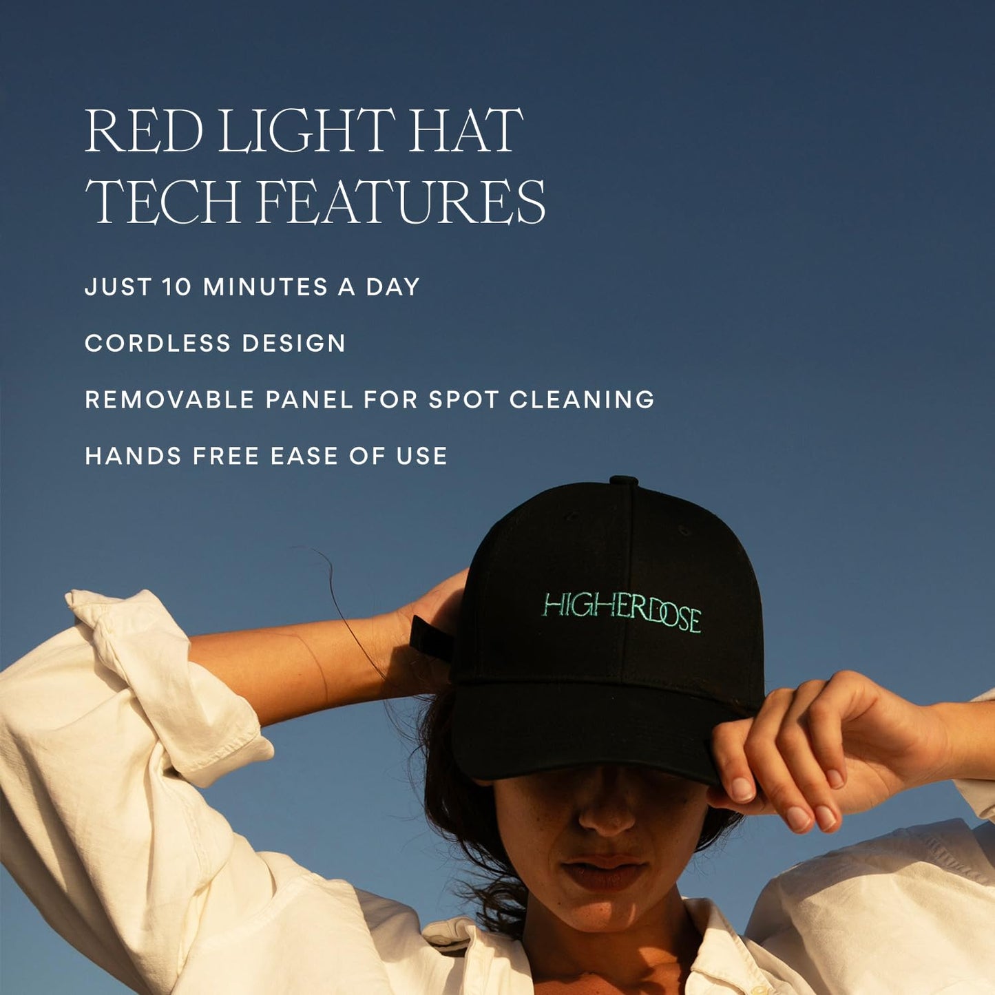 HigherDOSE Red Light Therapy Hat for Hair Growth - Reduce Hair Loss & Shedding - Targeted Infrared Red Light Therapy to Support Scalp Health