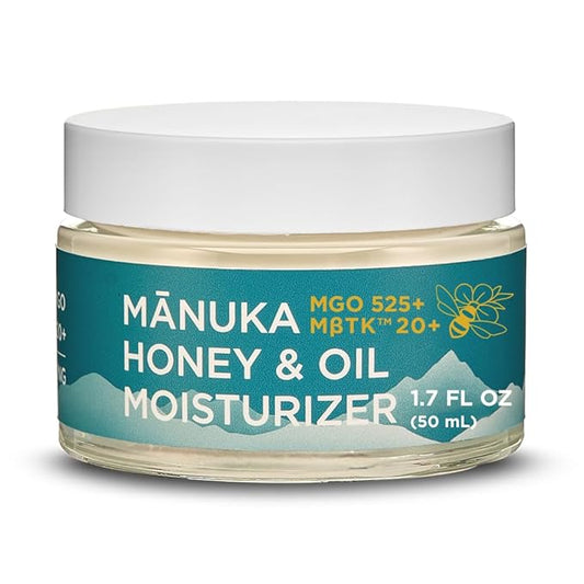 Manuka Honey Moisturizing Face Cream (1.7 Oz) - Face Moisturizer with Manuka Honey & Oil for Dry or Sensitive Skin - Anti-Aging Manuka Honey Cream Facial Moisturizer for Women & Men