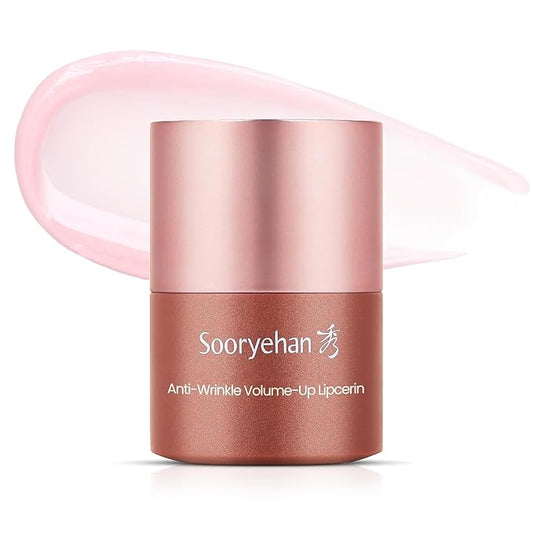 Sooryehan Volume Up Lipcerin (0.5fl oz) - Age-Defying, Plumping, Hydrating, Nourishing Lip Balm Care for Dry, Chapped Lips. Korean Skin Care. Peptides, Collagen, Shea Butter