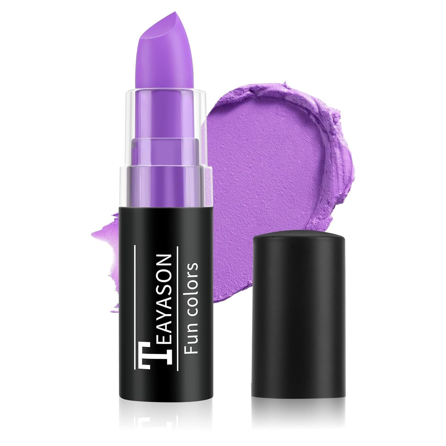 Light Purple Face Body Paint Stick, Matte Light Purple Lipstick Eye Black Stick Face-Paint, Long Lasting Waterproof Purple Face Makeup for Halloween Ursula Witch Cheshire Cat Cosplay Makeup