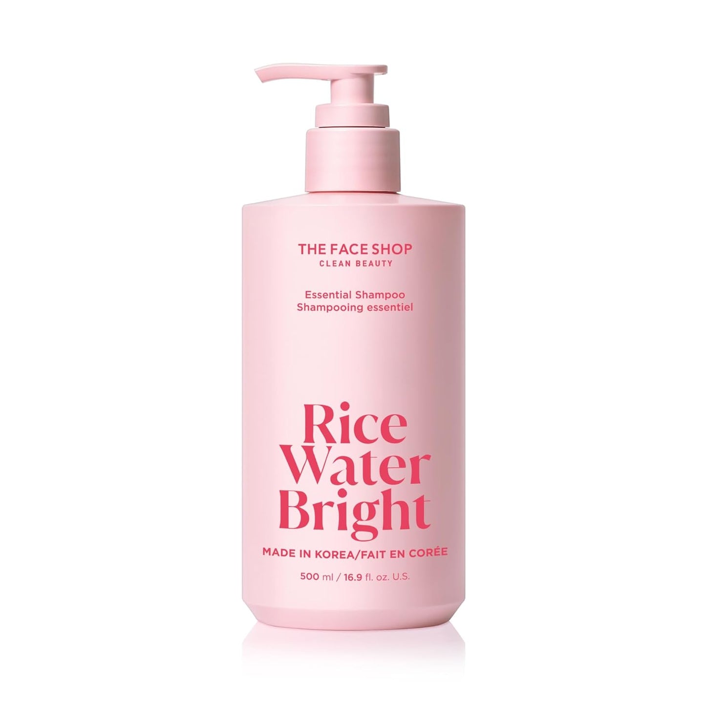 THE FACE SHOP Rice Water Bright Essential Shampoo, Rice Protein Shampoo with Rice Extract, Anti-Hair Loss, Korean Shampoo for Silky and Healthy Hair, Sulfate Free