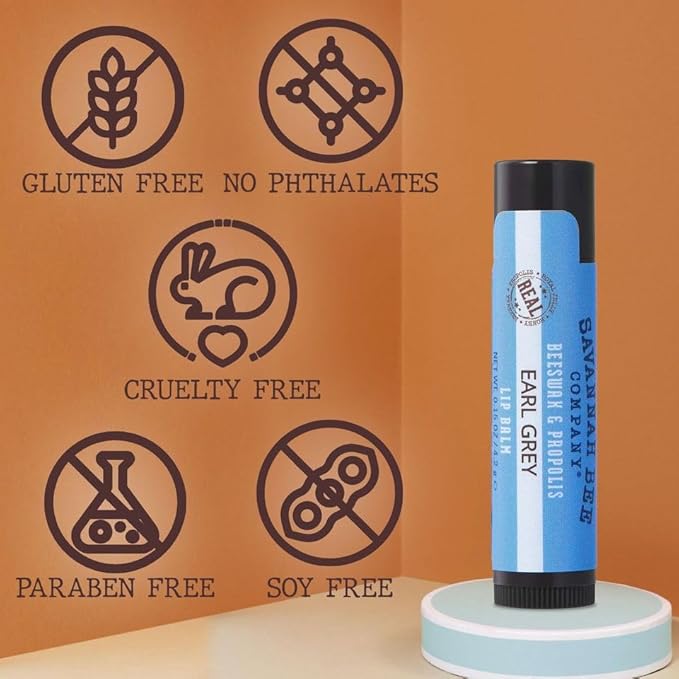 Savannah Bee Company Lip Balm - Lip Moisturizer for Chapped Lips - Hydrating Lip Balm with Pure Honey