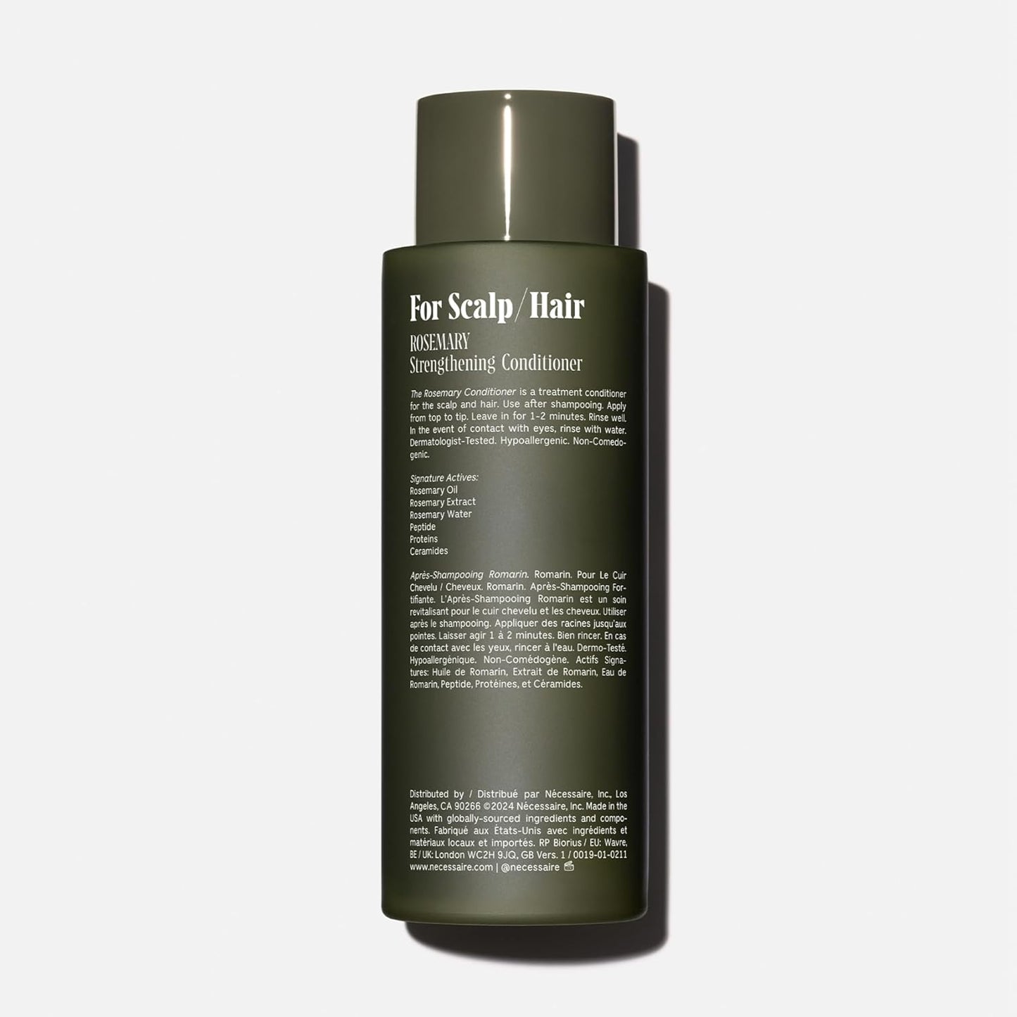 Nécessaire Rosemary Conditioner | Multi-Protien Strengthening Conditioner For Thinning Hair. For Women + Men. Good For All Hair Types/Textures. Free Of Sulfates. Color-Safe. 250 ml / 8.4 oz