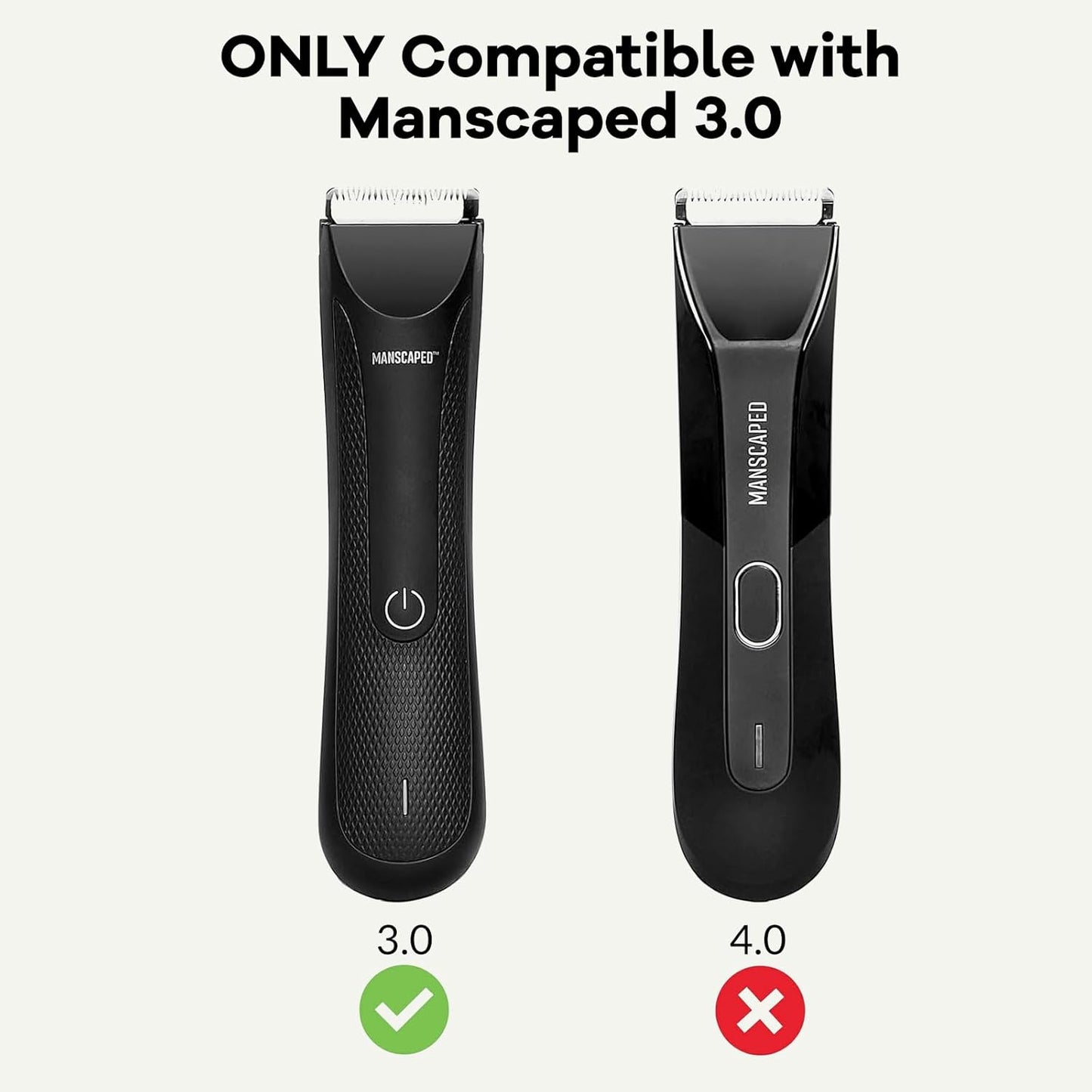 Guards for Manscaped 3.0 - Skin-Safe Trimmer Attachments, Precision Fit Cutting Guides Comb Replacement (4-Pack)