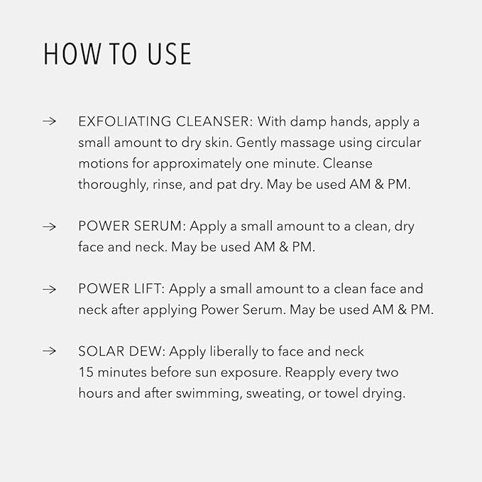 HydroPeptide Summer Skin on-the-Go Regenerative Routine & Travel Size Kit: Power Lift, Power Serum, Exfoliating Cleanser & Solar Dew Mineral Melt SPF30