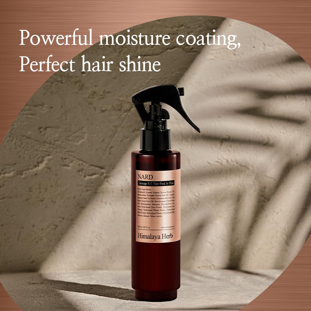 NARD Damage RX Hair Pack In Mist 150ML / 5.07 FL OZ - Repairing Hair Treatment Spray, Nourishing Leave-In Conditioner, Hydration for Dry & Damaged Hair