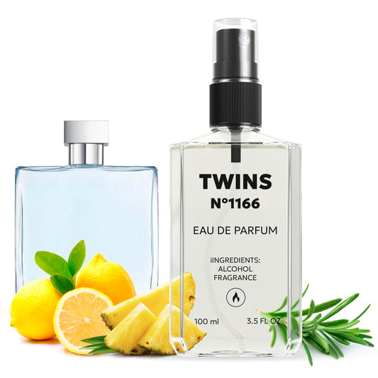 TWINS Impression of Chrome | Perfume for Men Eau de Parfum | No.1166 | 3.4 Fl Oz / 100 ml