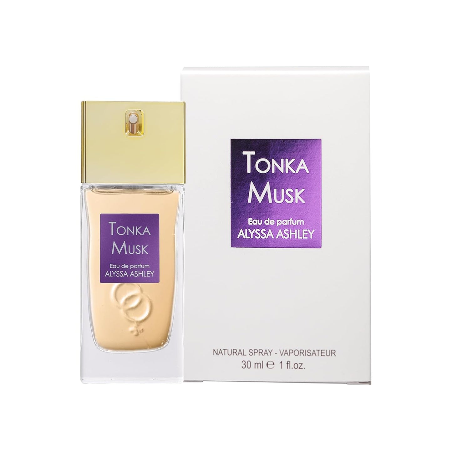 Alyssa Ashley Tonka Musk - Mini Perfumes for Women and Cologne for Men - Long Lasting Amber Fragrance - Travel Perfume - 1 oz EDP Spray