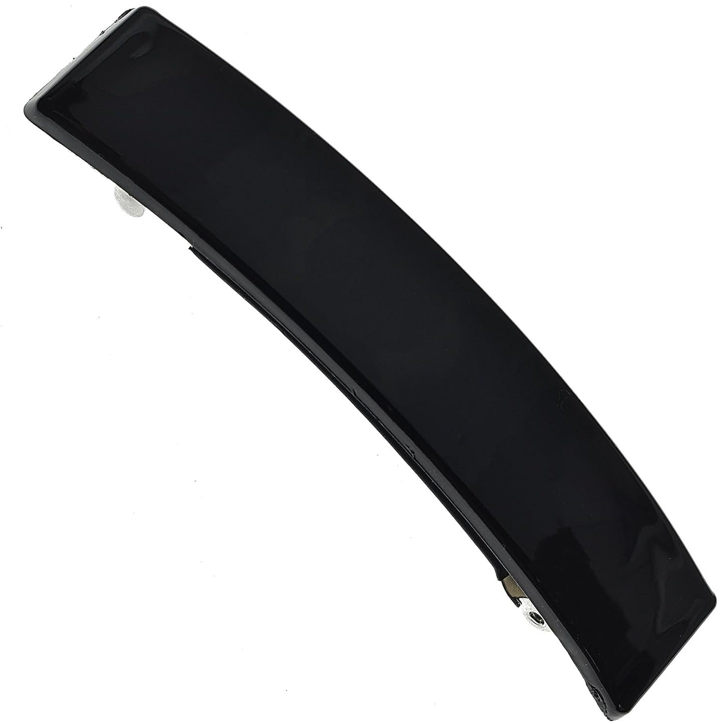 Camila Paris AD820 French Hair Barrette Clip for Girls, Black, Rubberized Metal Clasp, Strong Hold Grip Hair Clips for Women, No Slip and Durable Styling Girls Hair Accessories, Made in France