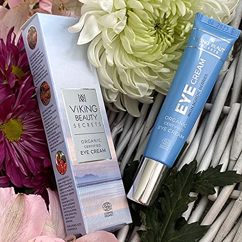 Eye Cream - Hyaluronic Acid and Nordic Berry Infused Eye Cream - Under Eye Cream for Reducing Dark Circles and Fine Lines - Hydrating Eye Cream for Daily Use