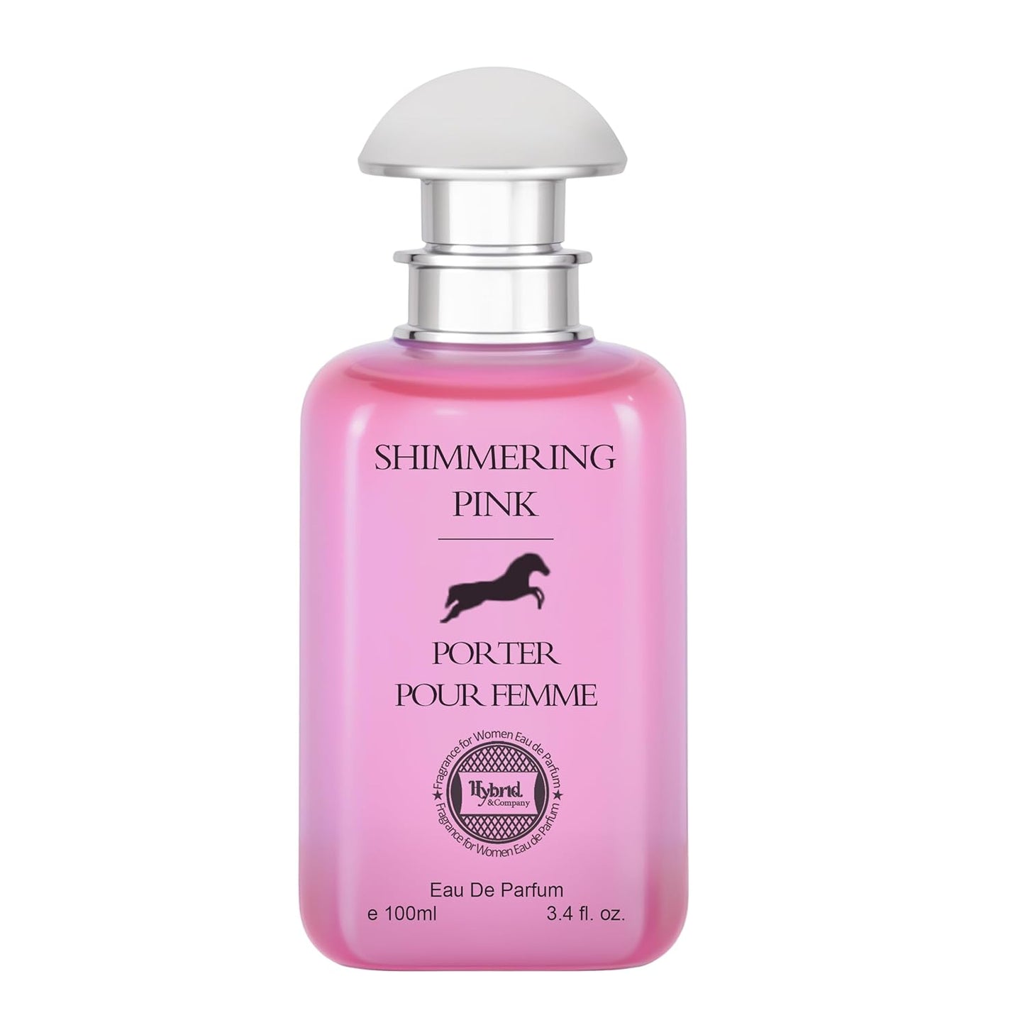 Hybrid & Company Women Shimerring Pink Porter Eau De Parfum Vaporisateur Natural Spray 3.4 Fl Oz