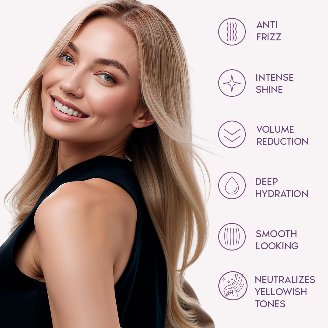 I Belli Capelli Ravenna Hair Straightening Kit – Blonde Hair B-tox & Repair Oil – Anti-Frizz, Intense Hydration, Shine – Formaldehyde-Free – B-otox Hair Treament For Blonde Hair (2-Pack)