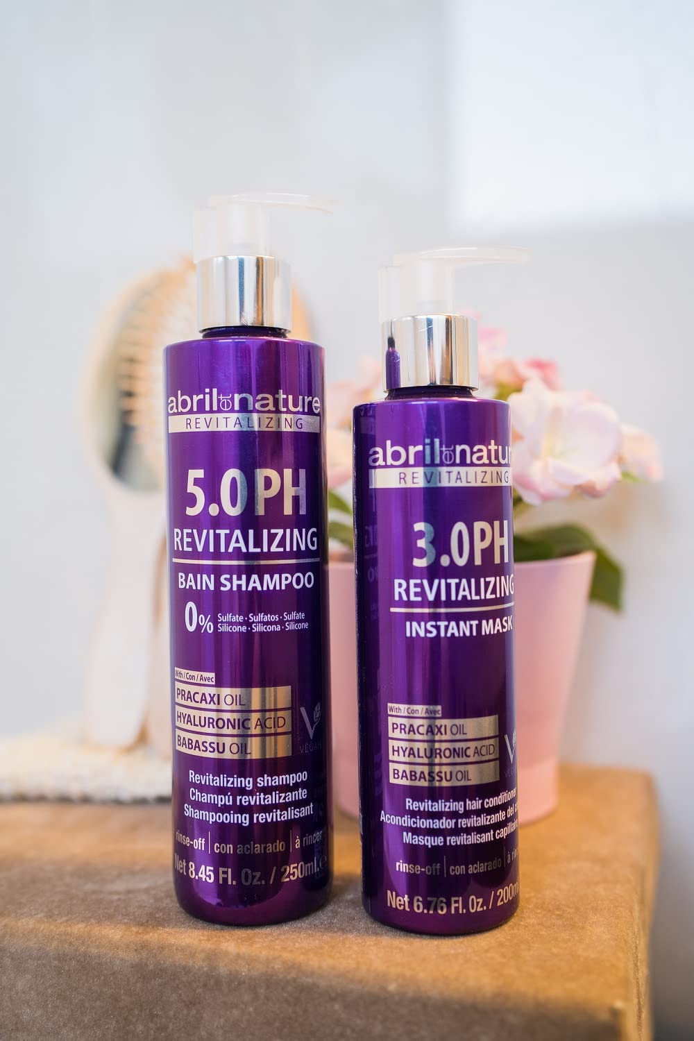 abril et nature - Professional Mask 3.0 PH Revitalizing - Protect and Maintain Your Color - Long Lasting - Sulfate and Paraben-Free - Professional Hairdressing Treatment - Greater Shine - 1000 ml