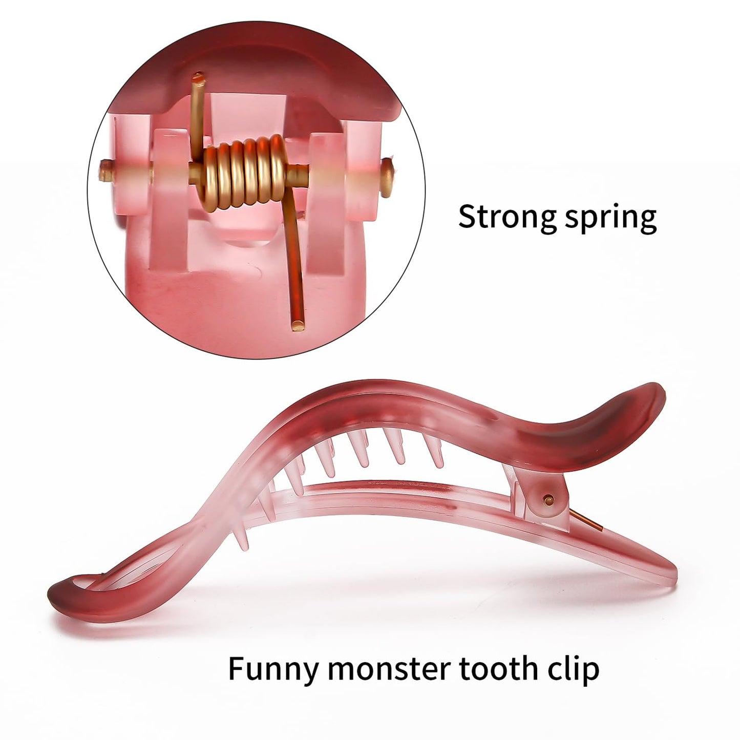 Pastel Alligator Hair Sectioning Clips - 8 PCS Monster Clips With Non-Slip Grip for Styling and Duckbill Design - huncai