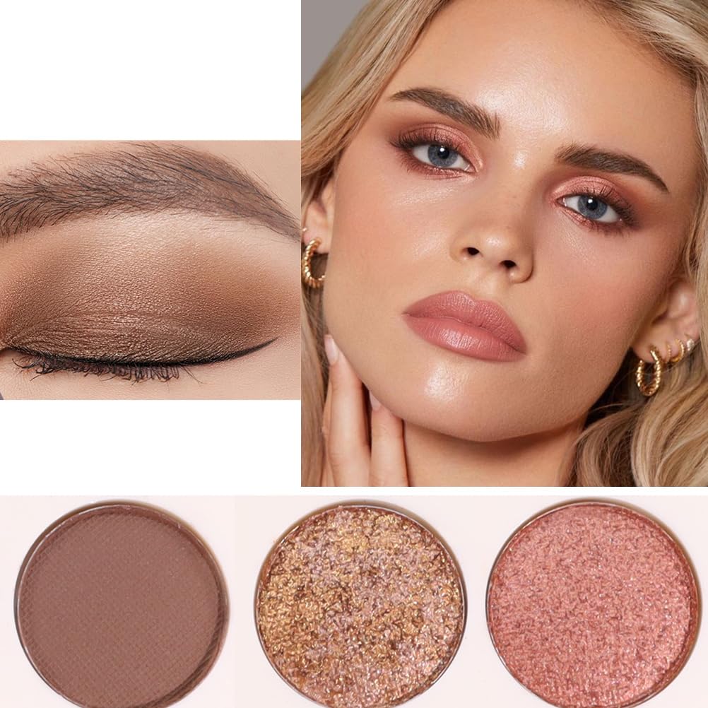 Eyeshadow Eye Shadow Palette Makeup,Matte Naked, Ultra-Blendable, Naturing-Looking, Long Lasting, Neutral Nudes EyeShadow (light Brown)