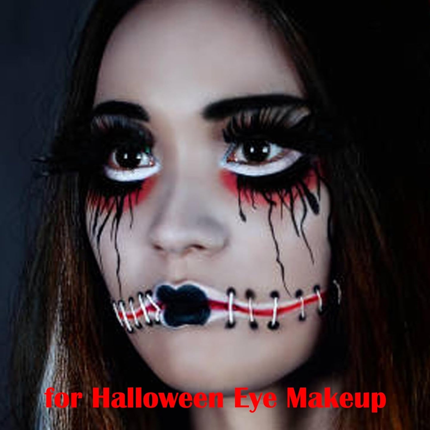 MEICOLY White Single Eyeshadow,Pressed Powder Matte Eye Shadow for Halloween SFX Mime Cosplay Makeup,White Cream to Powder Foundation for Makeup,High Pigment Eyeshadow for Day & Night