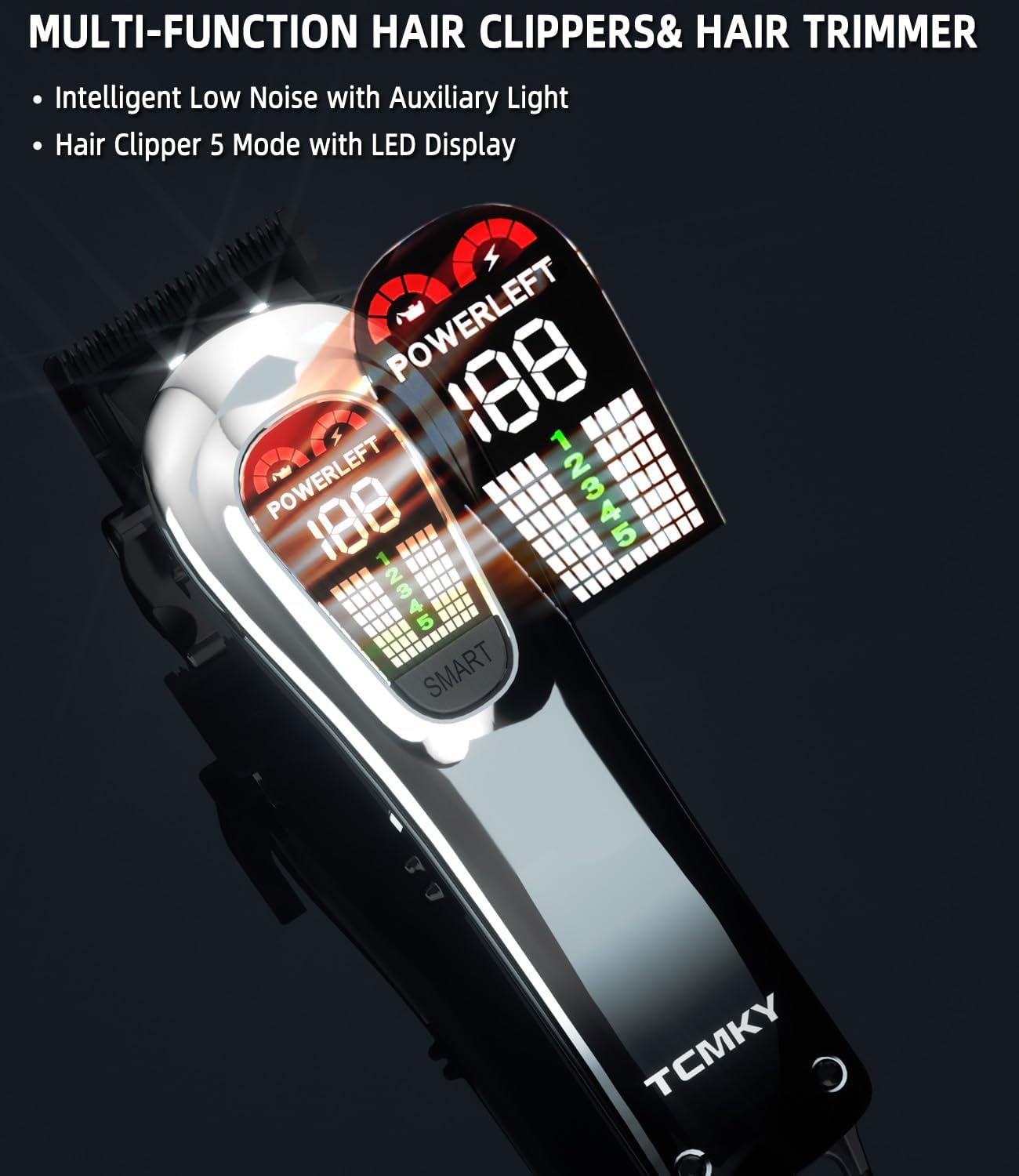 Hair Clippers for Men, Professional Clippers and Trimmers Set, Cordless Clippers for Hair Cutting, Beard Trimmer, Barber Clippers, Rechargeable Electric Shaver